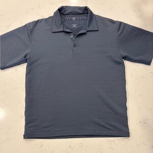 Nike Men's Slate Blue Ribbed Polo Shirt